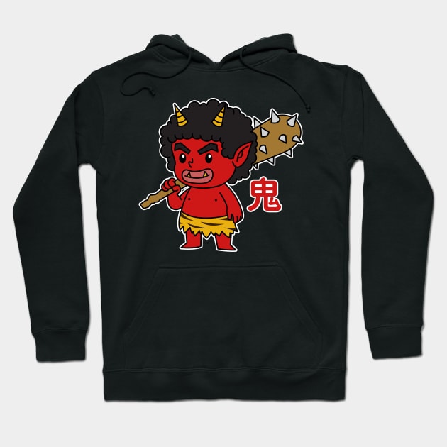 Chibi Oni Japanese Hoodie by rudypagnel